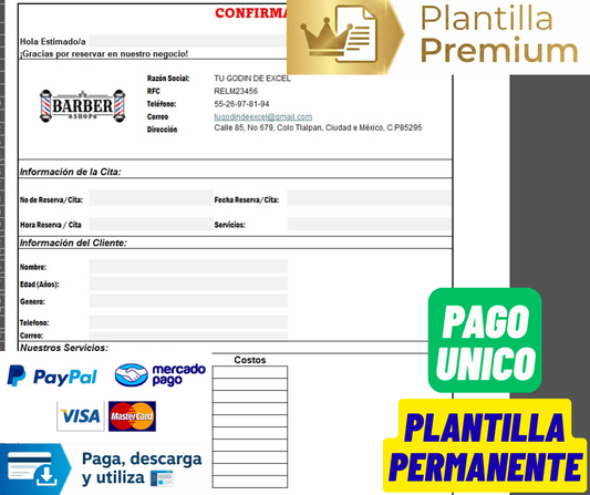 Sistema para Control de Citas en Excel 2024