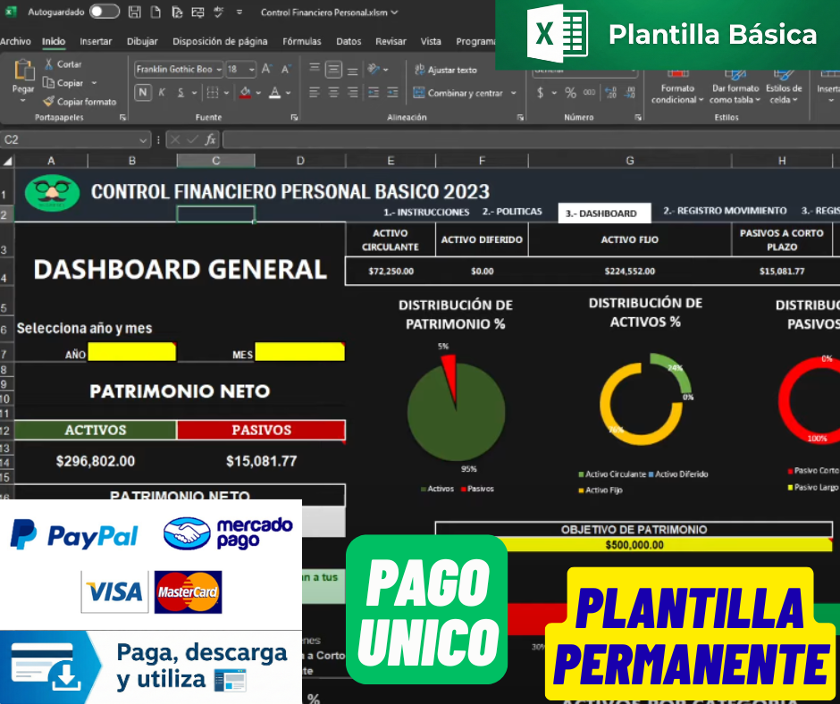 Control Financiero Personal (Ingresos, Egresos y Patrimonio) 2023