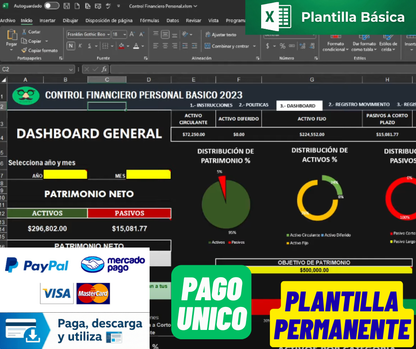 Control Financiero Personal (Ingresos, Egresos y Patrimonio) 2023