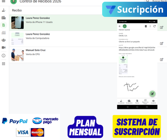 Generador de Recibos de Pago Multiplataforma/Multiusuarios 2026