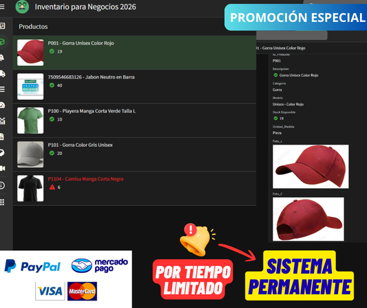 Sistema de Inventario Multiplataforma/Multiusuarios para Negocios 2026