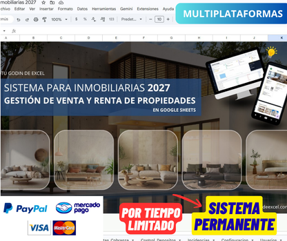 Sistema para Inmobiliarias Multiplataformas ¡Permanente! - Gestión de Venta/Renta de Propiedades y Terrenos 2027