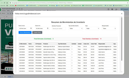 Punto de Venta 2025 Pro MultiUsuarios en Google Sheets ¡Permanente!