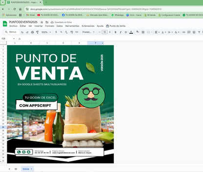 Punto de Venta 2025 Pro MultiUsuarios en Google Sheets ¡Permanente!