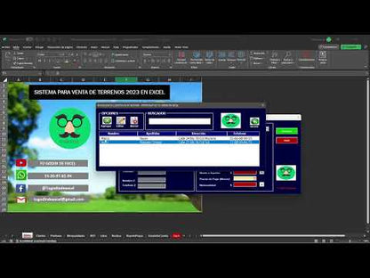 Sistema para Venta de Terrenos en Excel 2023
