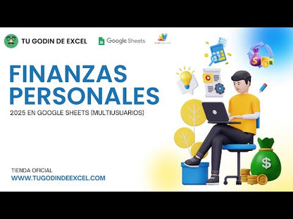 Finanzas Personales Pro 2025 Google Sheets "Multiusuarios"