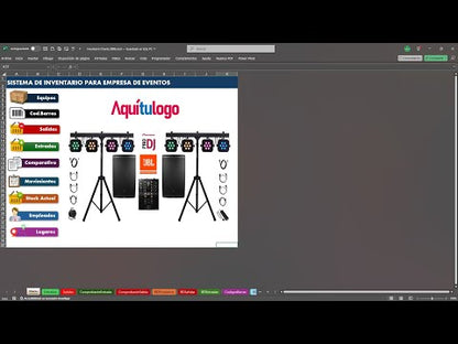 Sistema para Inventario de Empresa de Eventos en Excel