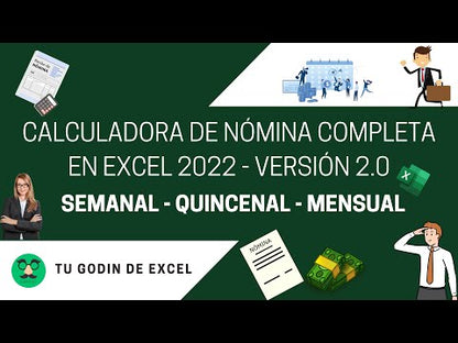 Calculadora de Nómina Completa 2024 en Excel