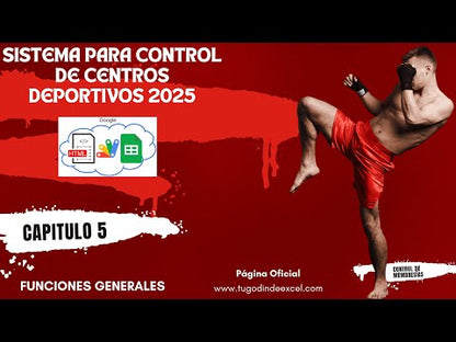 Sistema para Centro Deportivo en Google Sheets Permanente (Multiusuarios) 2025 (AppScript + HTML)