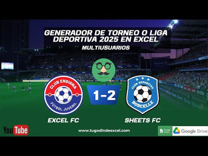 Generador de Torneos o Ligas Deportivas Multiusuario 2025 en Google Sheets