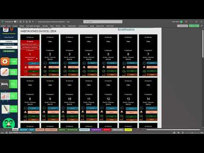 Sistema para Gestión de Habitaciones en Excel 2024